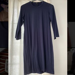 Monrow Navy Blue Shirt Dress size M